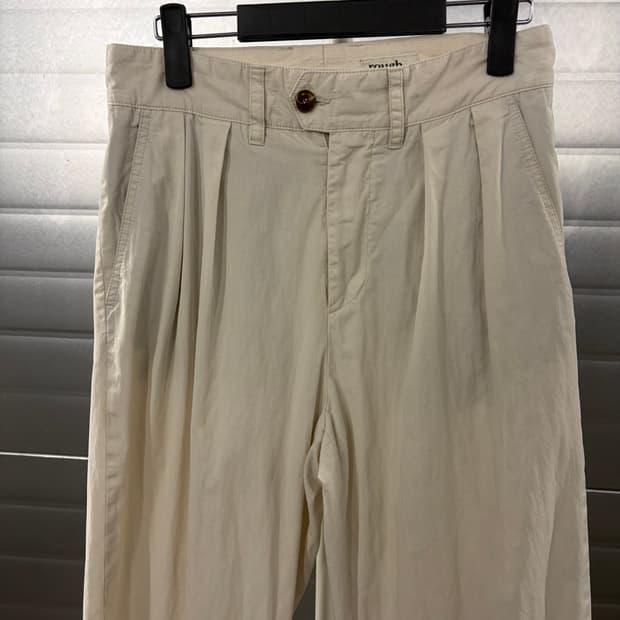 Rough Side two-tuck wide pants 1 4