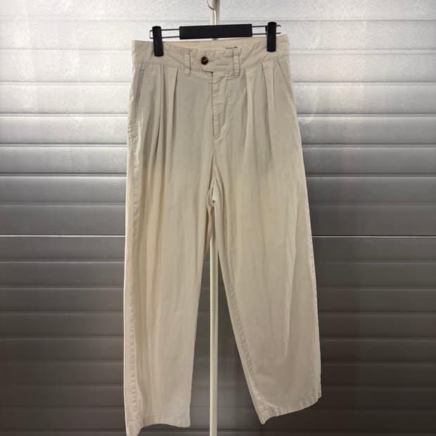 Rough Side two-tuck wide pants 1 3