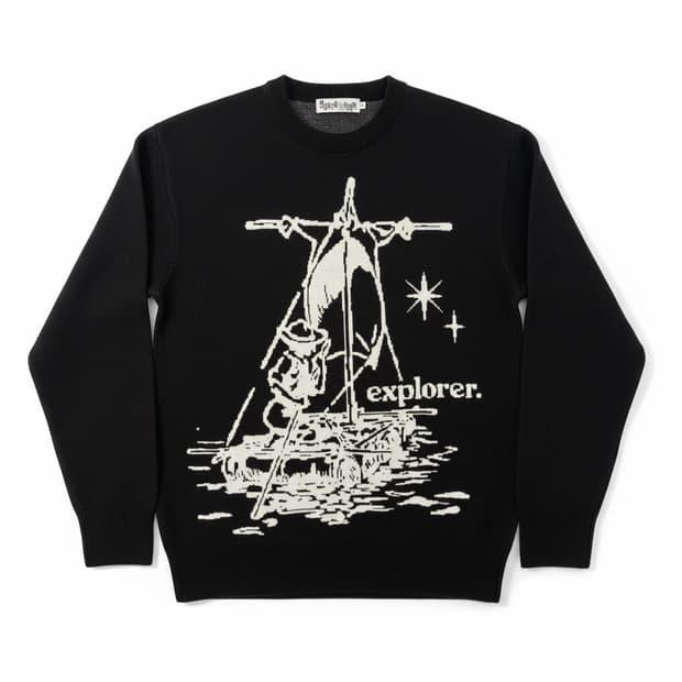 MAINBOOTH X FCMM knit black M 2