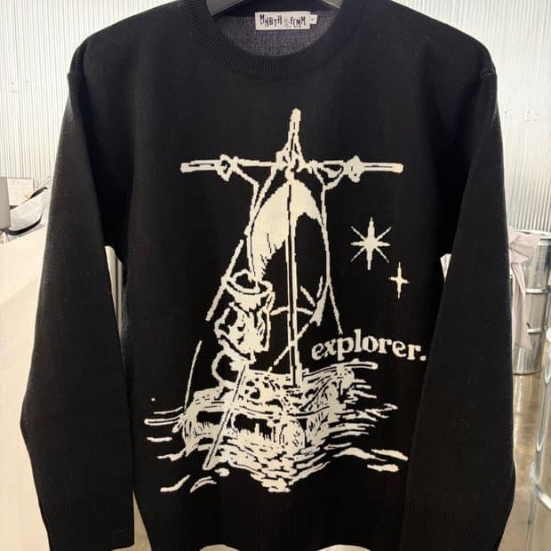 MAINBOOTH X FCMM knit black M 3