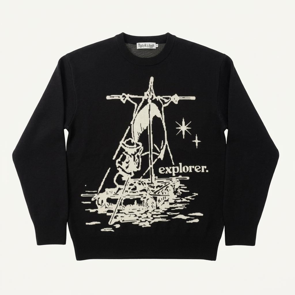 MAINBOOTH X FCMM knit black M 1