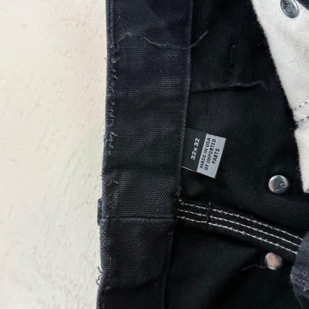 Carhartt 칼하트 불랙 더블니 카펜터 팬츠 32 7