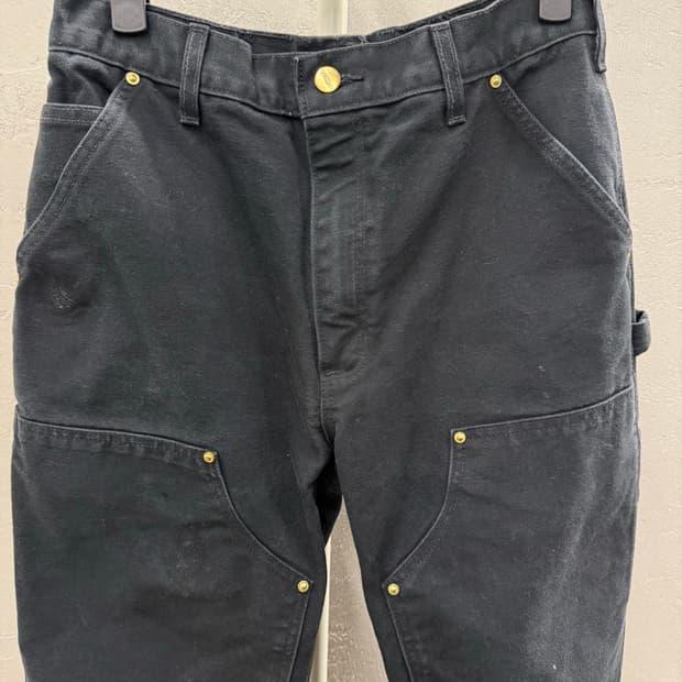 Carhartt 칼하트 불랙 더블니 카펜터 팬츠 32 4