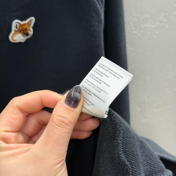 Maison Kitsuné 메종키츠네 폭스 헤드 패치 맨투맨 블랙 XXL 7