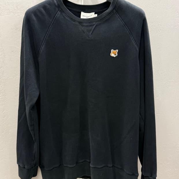 Maison Kitsuné 메종키츠네 폭스 헤드 패치 맨투맨 블랙 XXL 3