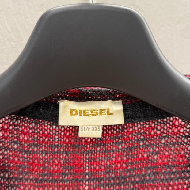 DIESEL 디젤 니트 베스트 레드 그레이 XXS 5