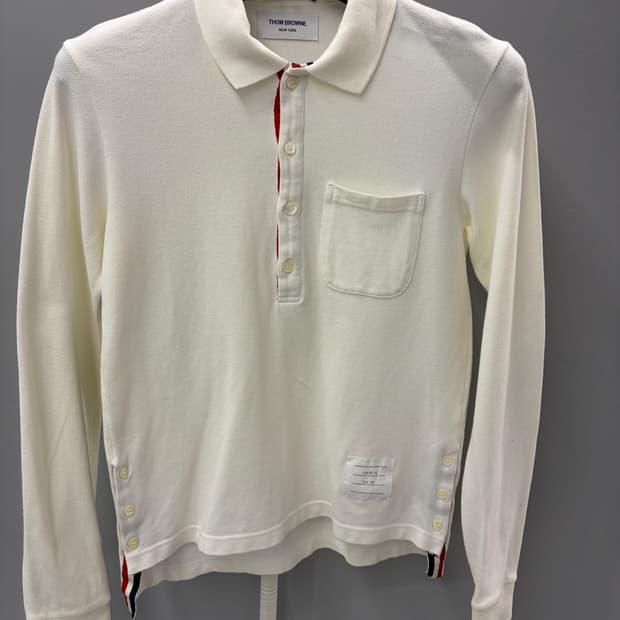 Thom Browne long-sleeve polo shirt  0 3