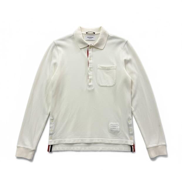 Thom Browne long-sleeve polo shirt  0 2