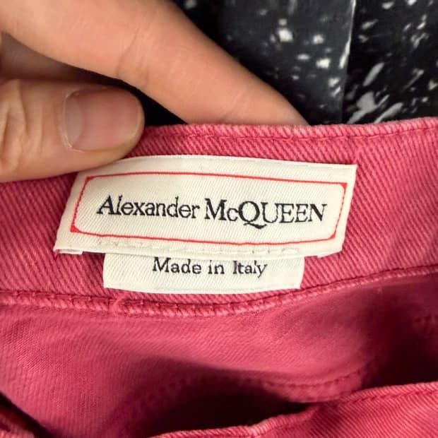 Alexander McQueen red ombre jean 48 6
