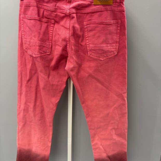 Alexander McQueen red ombre jean 48 5