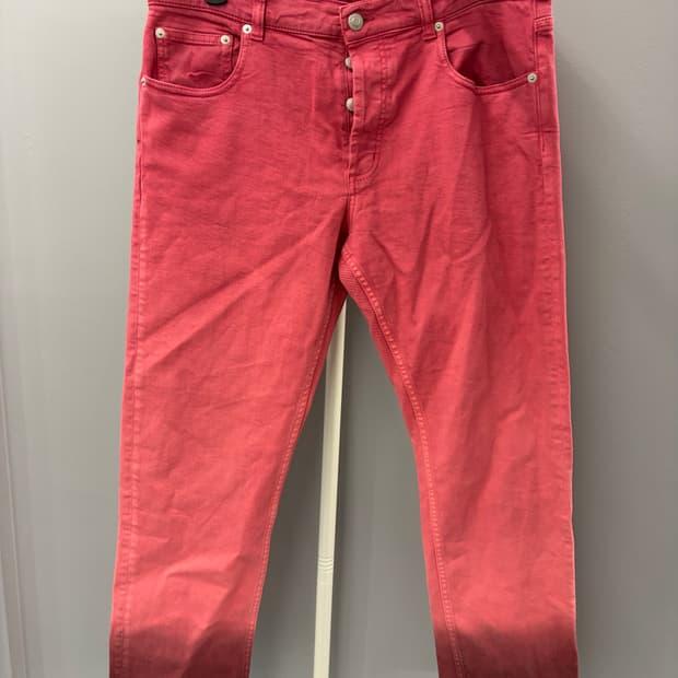 Alexander McQueen red ombre jean 48 3