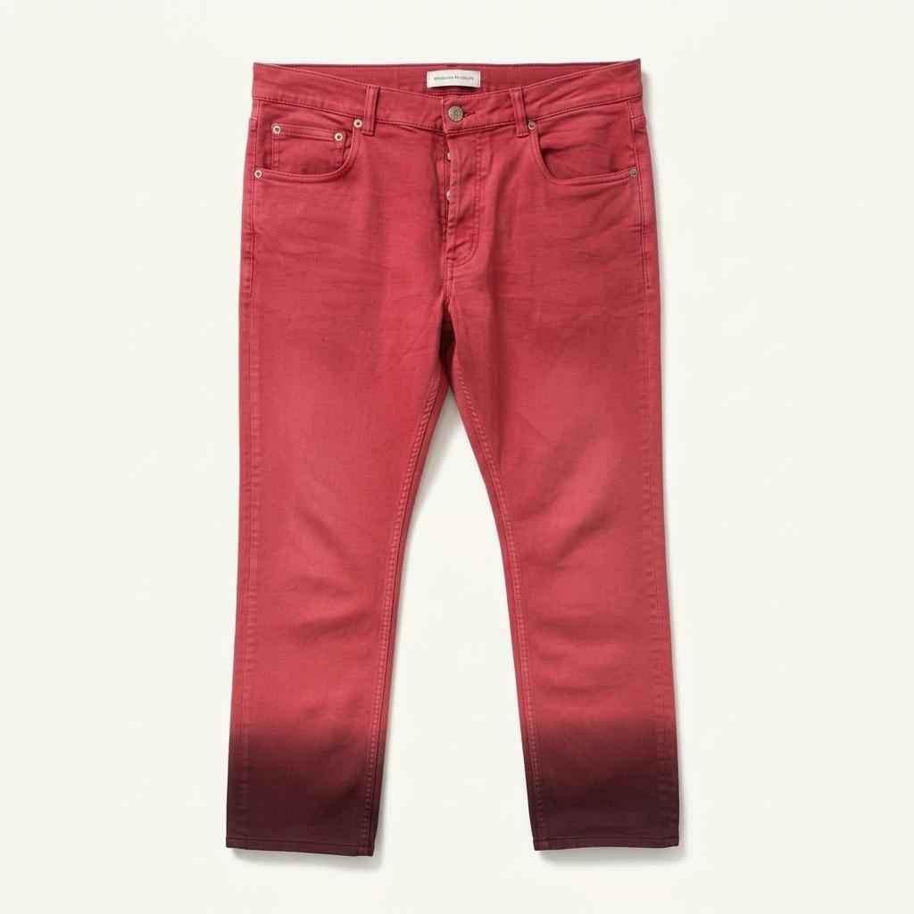 Alexander McQueen red ombre jean 48 1