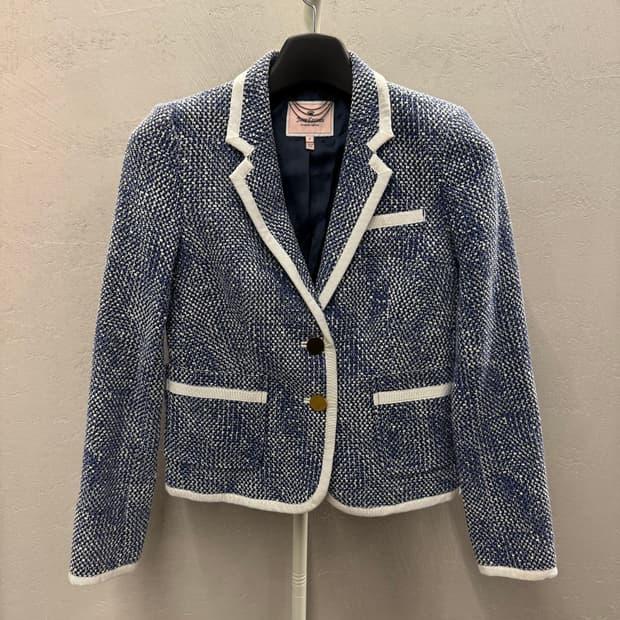 Juicy Couture 쥬시꾸뛰르 블루 트위드 블레이저 자켓 3