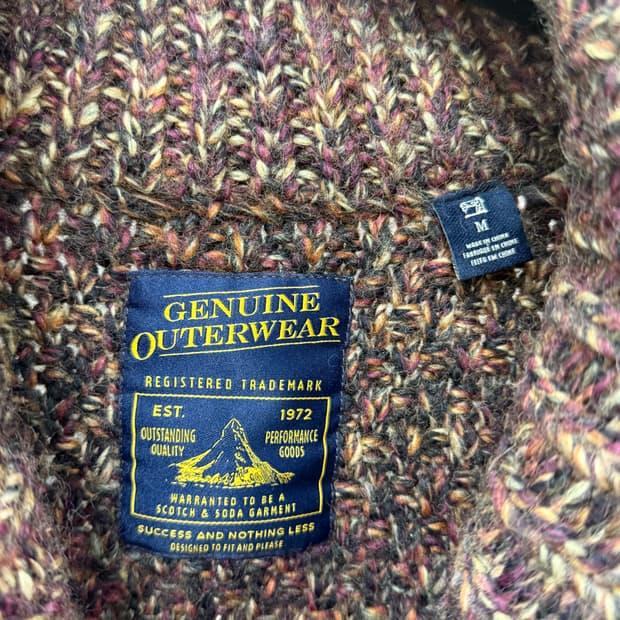 GENUINE OUTERWEAR 스카치앤소다 숄카라 집업 가디건 M 5
