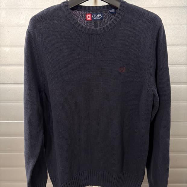 Polo Chaps vintage sweater navy L 3