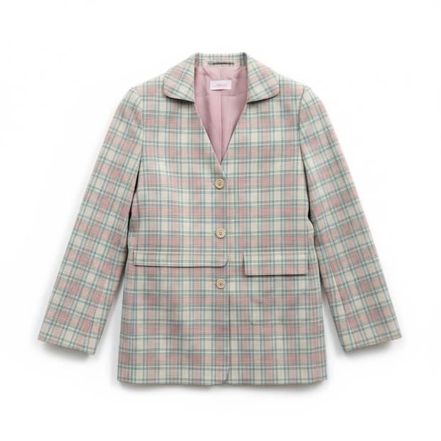 Sinoon vintage check jachet 2