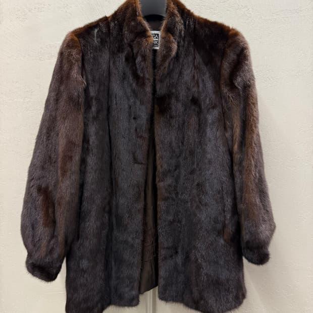 SAGA MINK 사가밍크 미디 코트 13-15 3