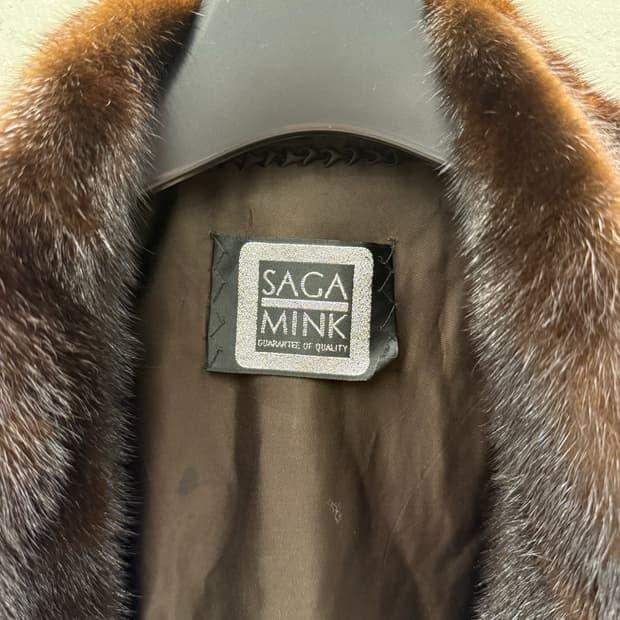 SAGA MINK 사가밍크 미디 코트 13-15 5