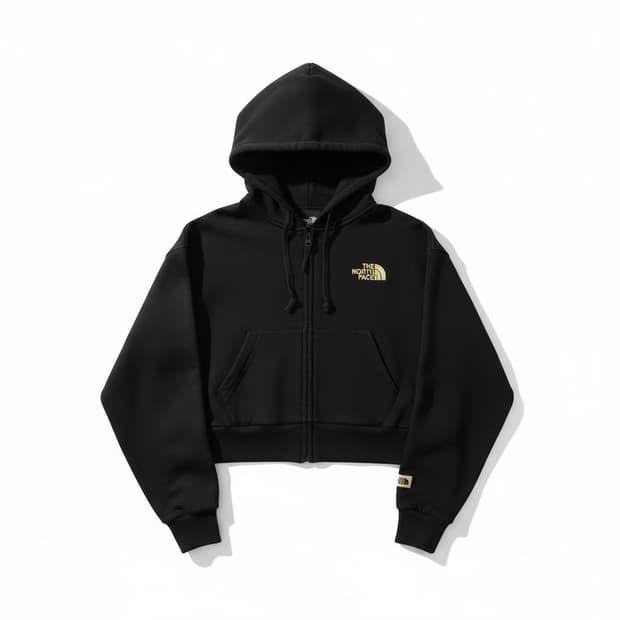 The North Face crop hood zipup 90 2