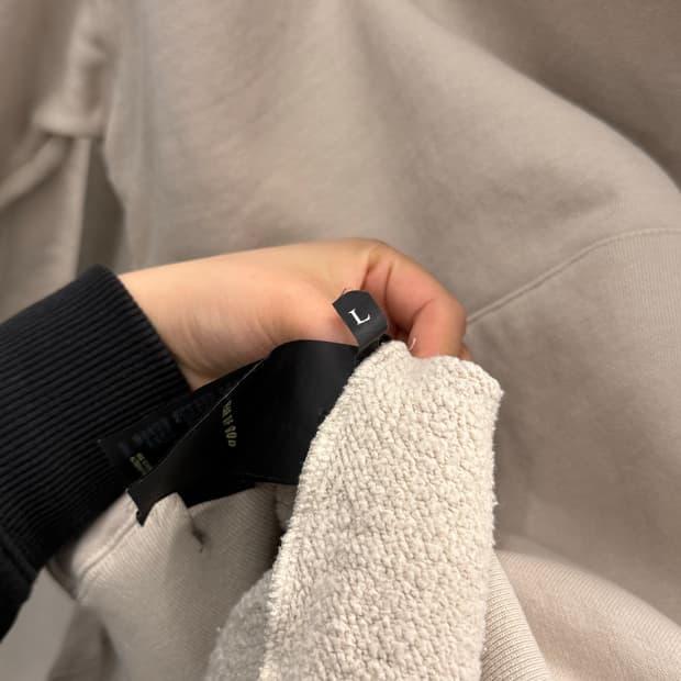 FEAR OF GOD 피어오브 갓 스냅 후드 베이지 후드티 L 7