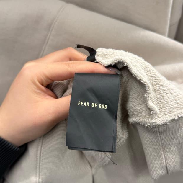 FEAR OF GOD 피어오브 갓 스냅 후드 베이지 후드티 L 5
