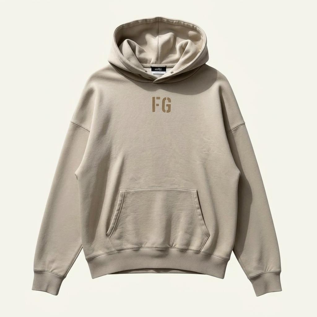 FEAR OF GOD 피어오브 갓 스냅 후드 베이지 후드티 L 1