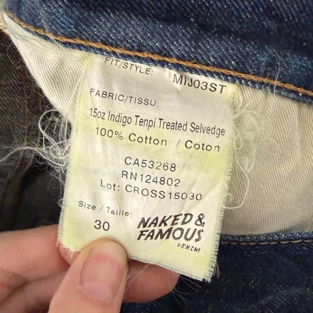 Naked&Famous selvedge denim 30 8