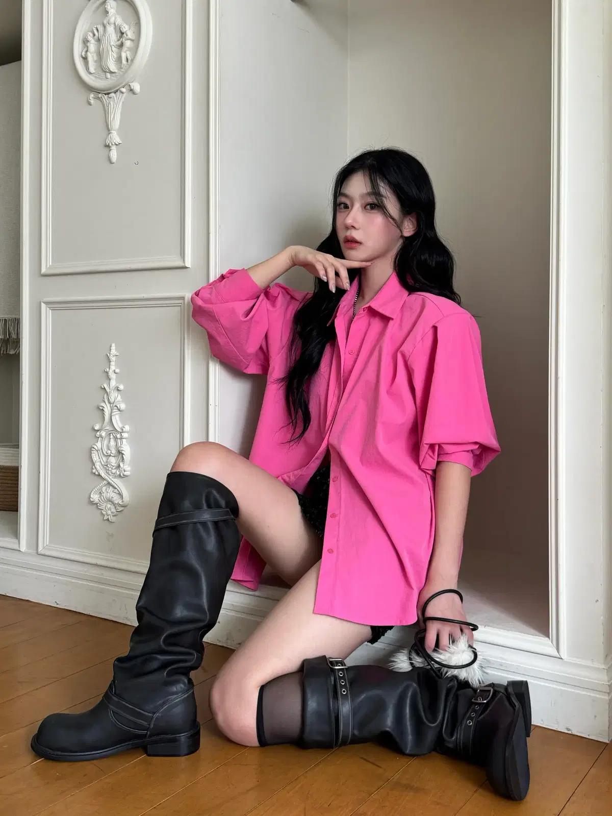 #1130 접어서 내려서 길게 신는, 니하이 쓰리웨이 롱부츠 240 블랙 5
