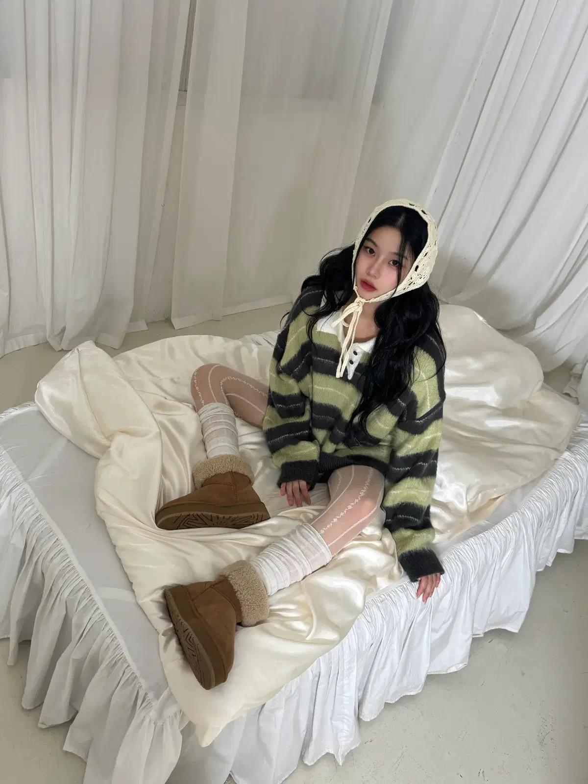 #1118 리얼 소가죽 & 양털 4cm 어그 부츠 240 카멜 9