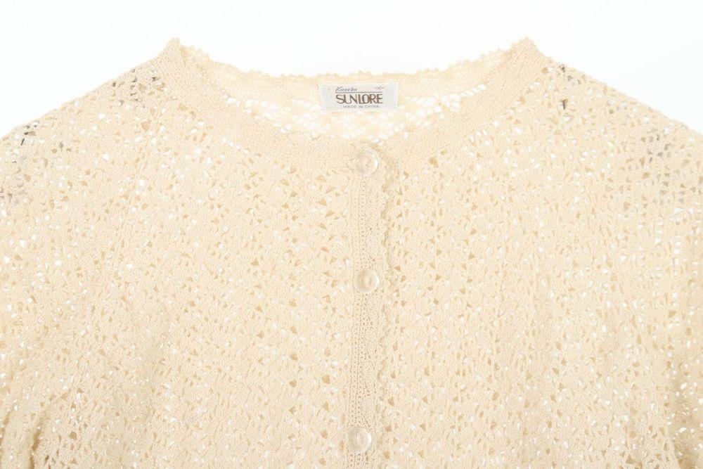 JAPAN (WOMEN - M) 크로쉐 반팔 니트 가디건 3