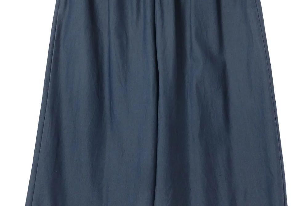 JAPAN (WOMEN - F) 레이온 나일론 폴리 데님 와이드 팬츠 8