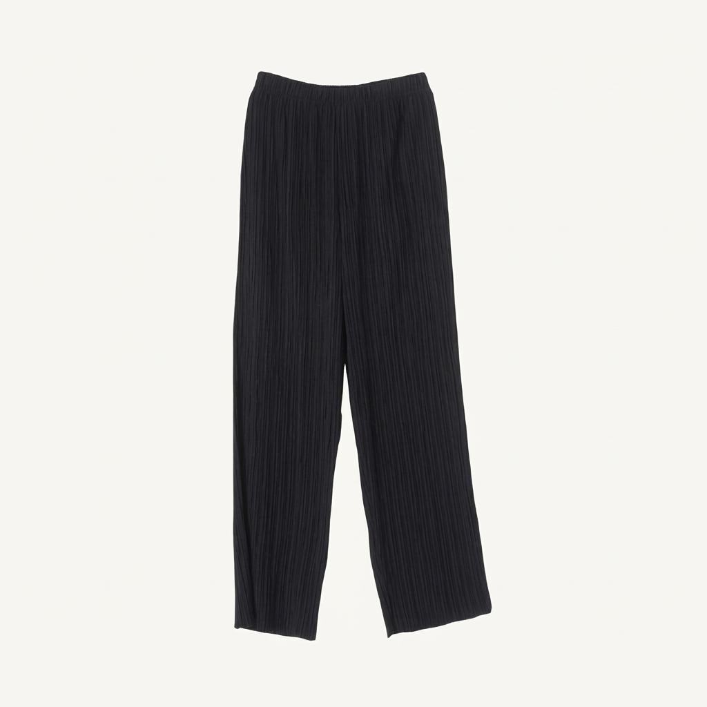JAPAN (WOMEN - M) 레이온 폴리 플리츠 팬츠 1