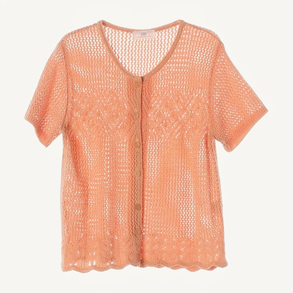 JAPAN (WOMEN - M) 아크릴 크로쉐 니트 가디건 1
