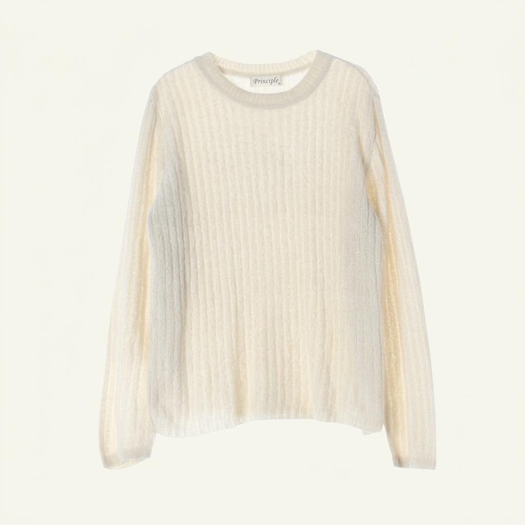 JAPAN (MEN - M) 아크릴 리브드 니트 탑 1