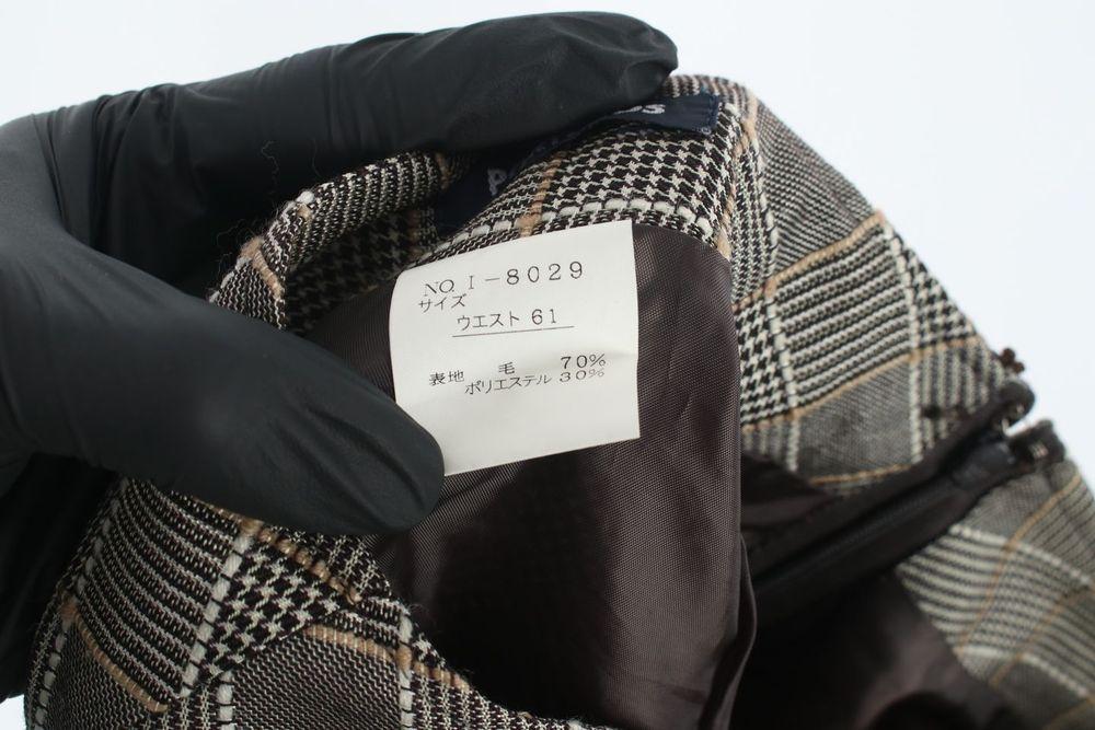 JAPAN (WOMEN - XS) 울 블렌드 체크 패턴 스커트 9