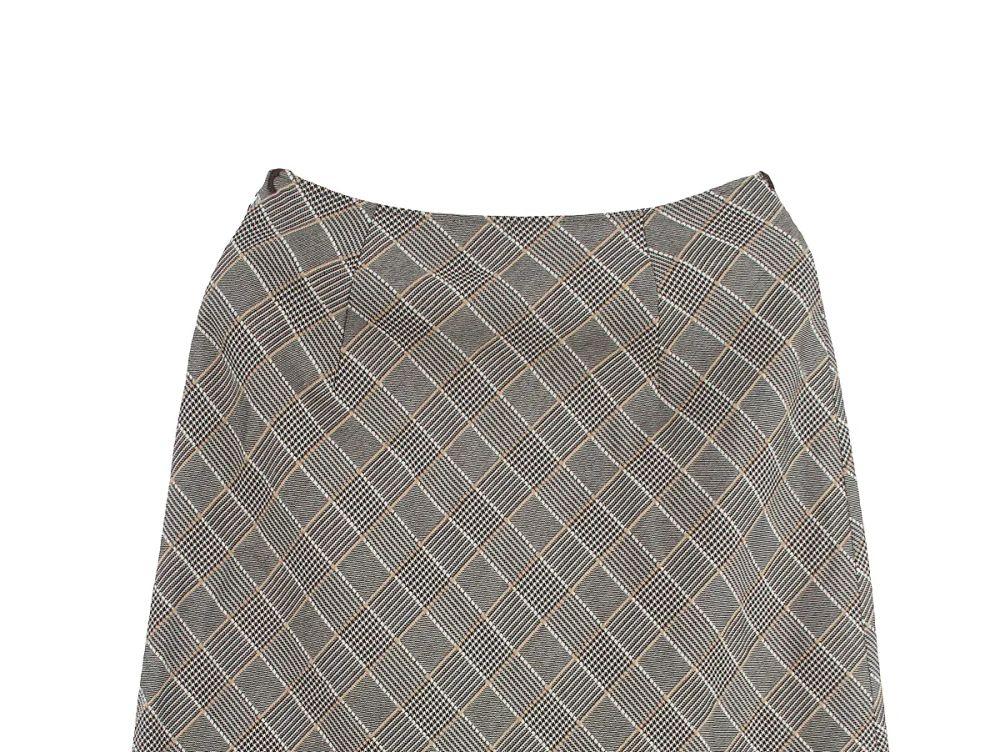 JAPAN (WOMEN - XS) 울 블렌드 체크 패턴 스커트 6