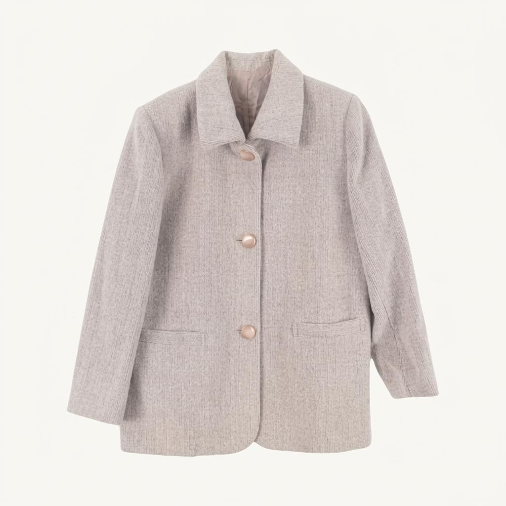 JAPAN (WOMEN - M) 앙고라 울 블렌드 버튼 자켓 1
