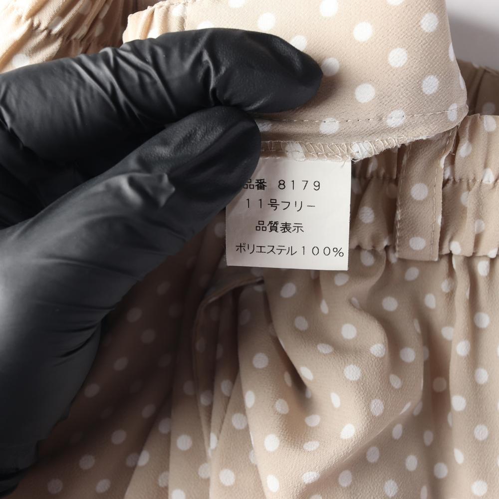 JAPAN (WOMEN - S) 폴리 도트 패턴 와이드 팬츠 7
