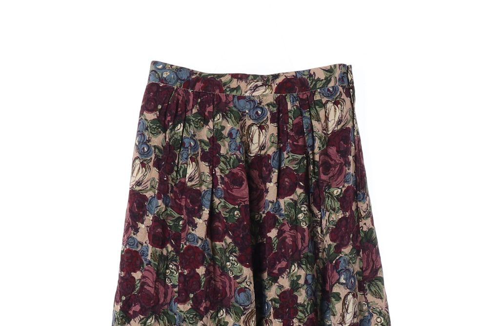 JAPAN (WOMEN - XS) 레이온 플라워 패턴 스커트 3