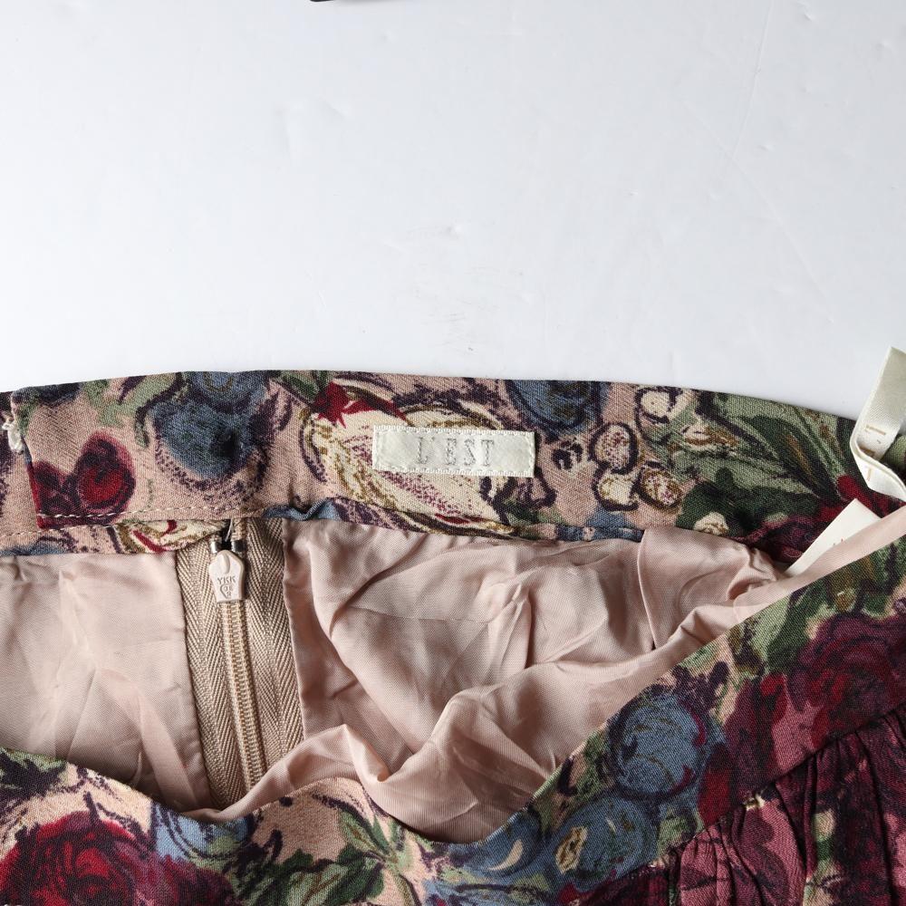 JAPAN (WOMEN - XS) 레이온 플라워 패턴 스커트 7