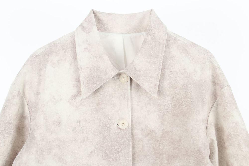 KOREA (MEN - XL) 비건 레더 롱 자켓 3