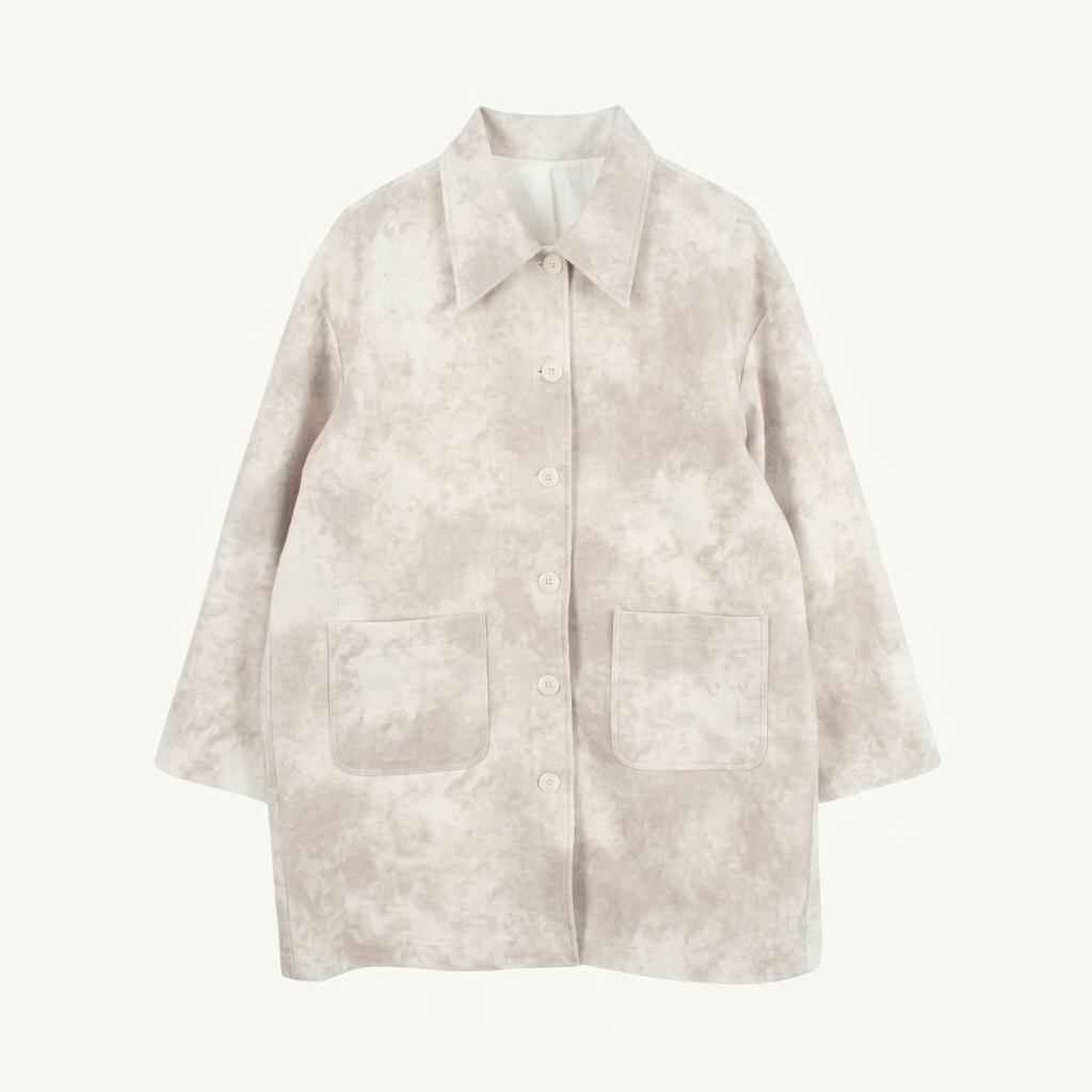 KOREA (MEN - XL) 비건 레더 롱 자켓 1