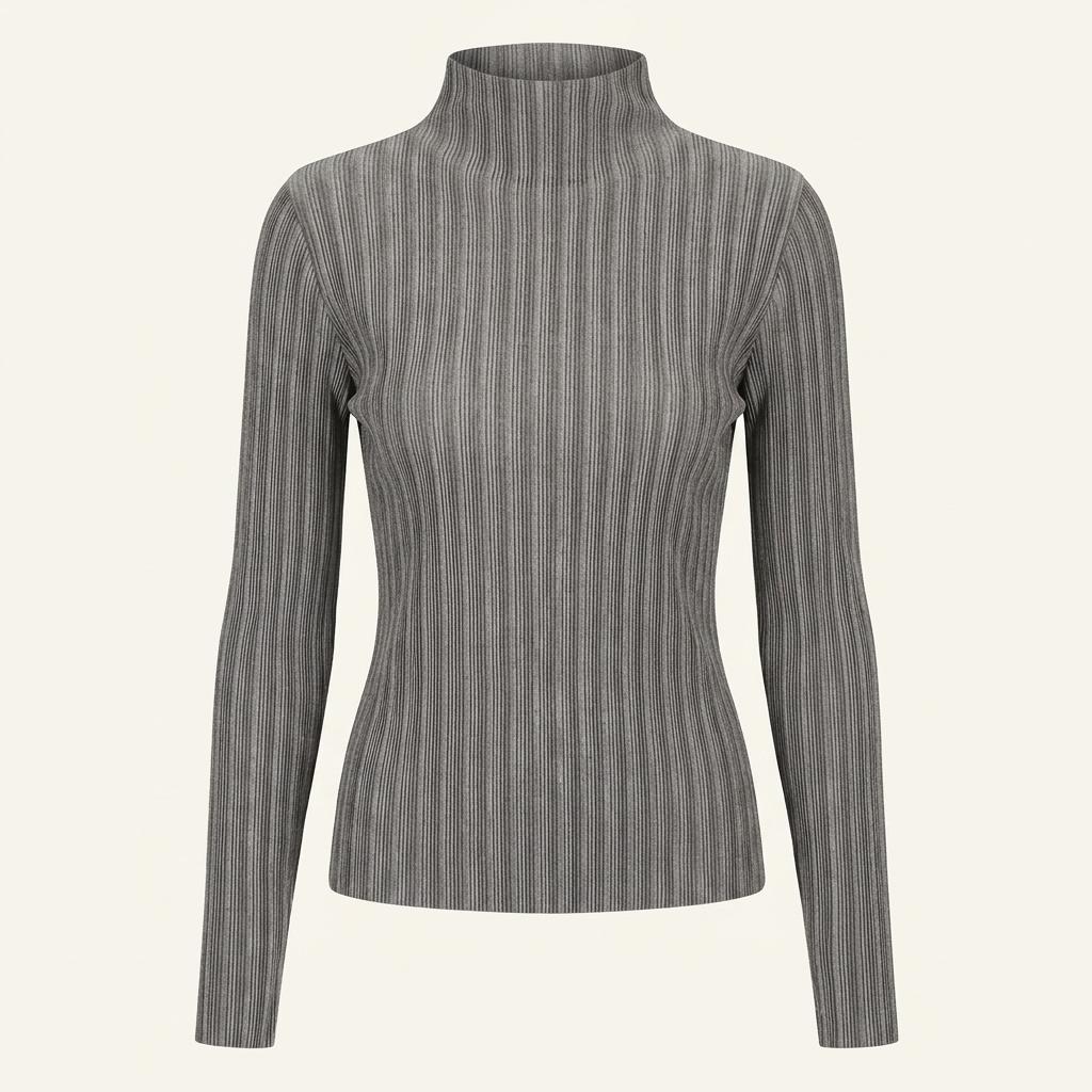 Pleats Please 플리츠플리즈 그레이 플리츠 긴팔 티셔츠 1