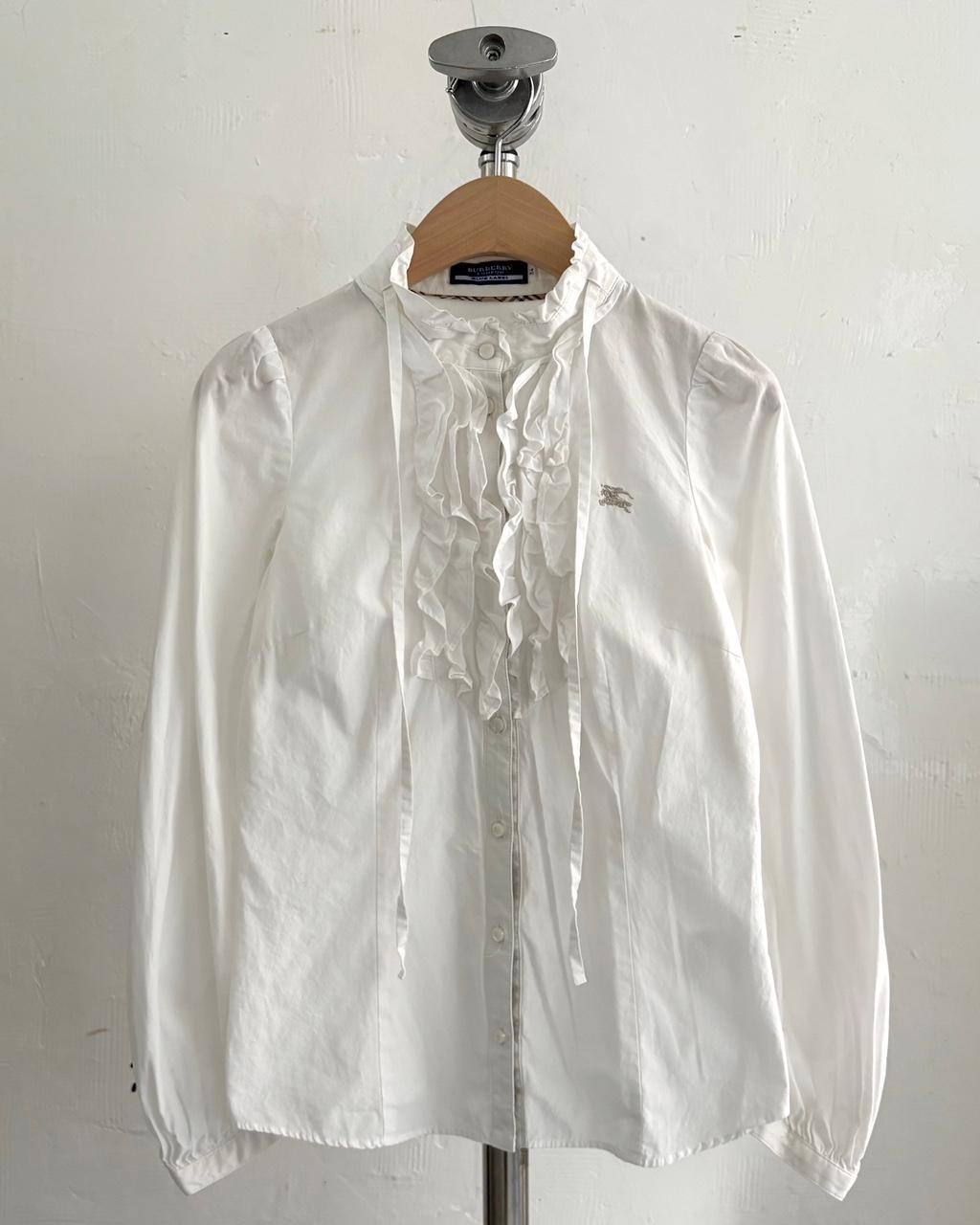 Burberry 버버리 블루라벨 화이트 러플 셔츠 2