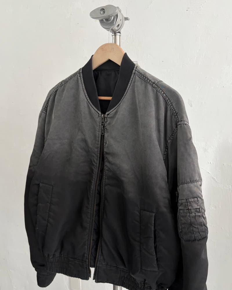 Coor 쿠어 워시드 블랙 MA-1 봄버 자켓 8