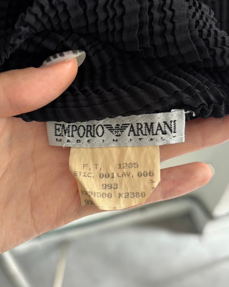 Emporio Armani 엠포리오 아르마니 90‘s 블랙 플리츠 6