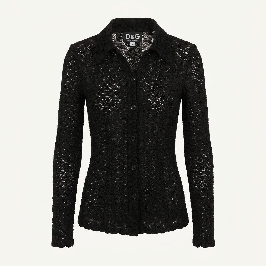 Dolce & Gabbana 돌체앤가바나 레이스 카라 셔츠 1