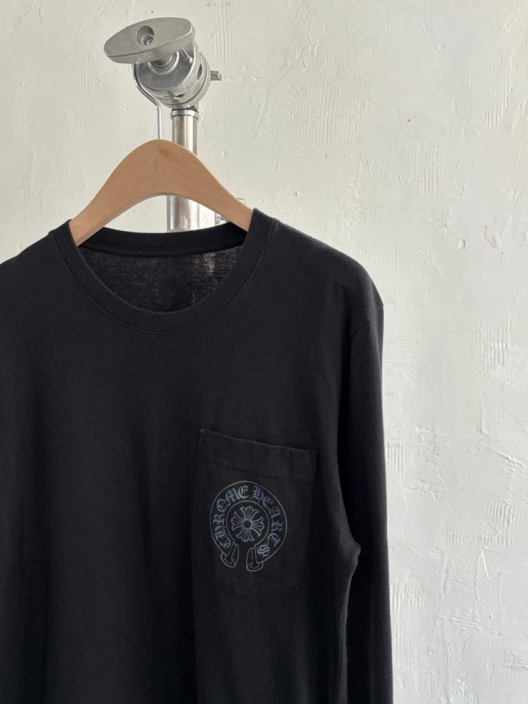 Chrome Hearts 크롬하츠 그레이 홀스슈 로고 스태프 롱슬리브 4