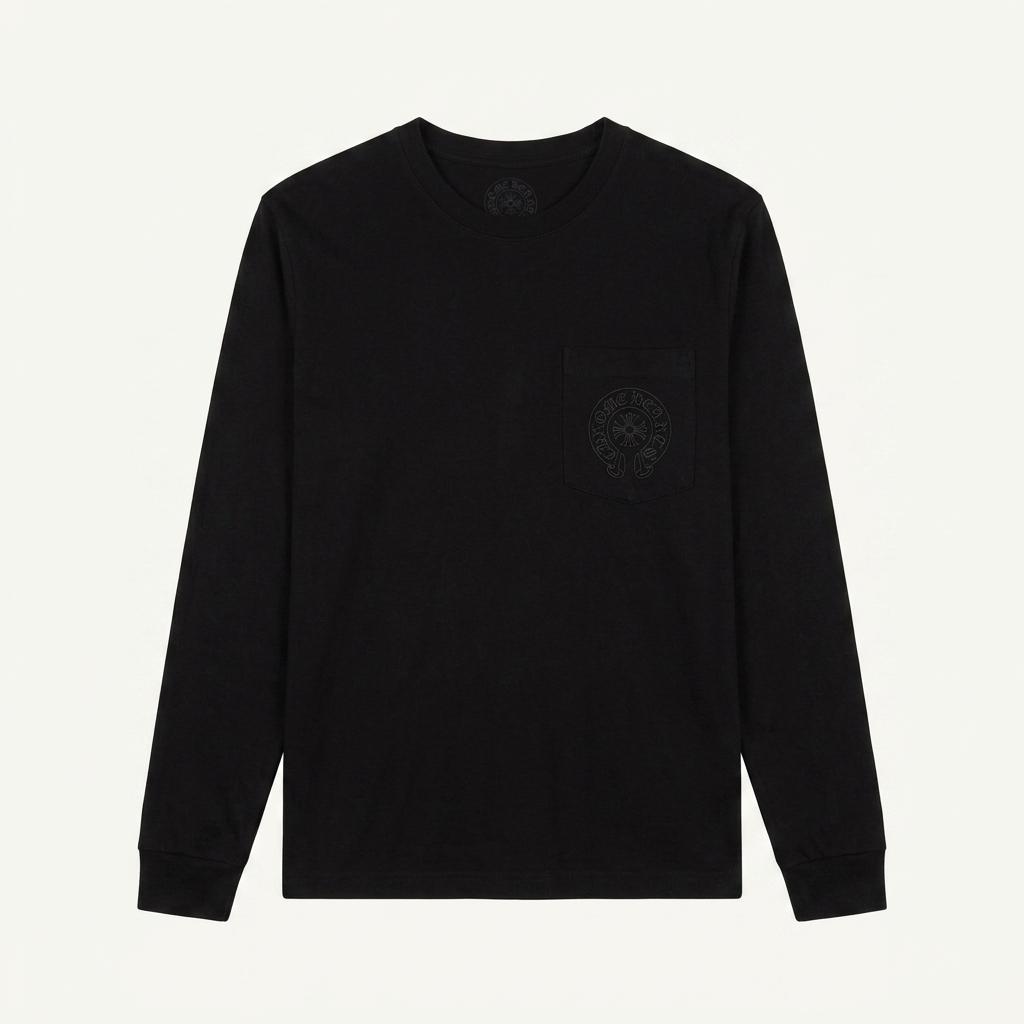 Chrome Hearts 크롬하츠 그레이 홀스슈 로고 스태프 롱슬리브 1