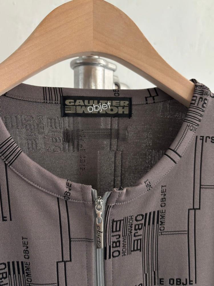 Jean Paul Gaultier 장폴고티에 옴므 오브제 자카드 지퍼 트랙 자켓 5